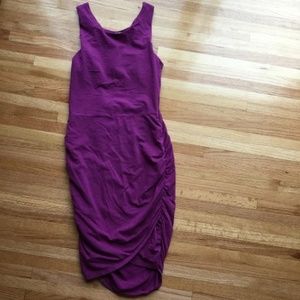Athleta Ruched Stretchy Dress, size MT